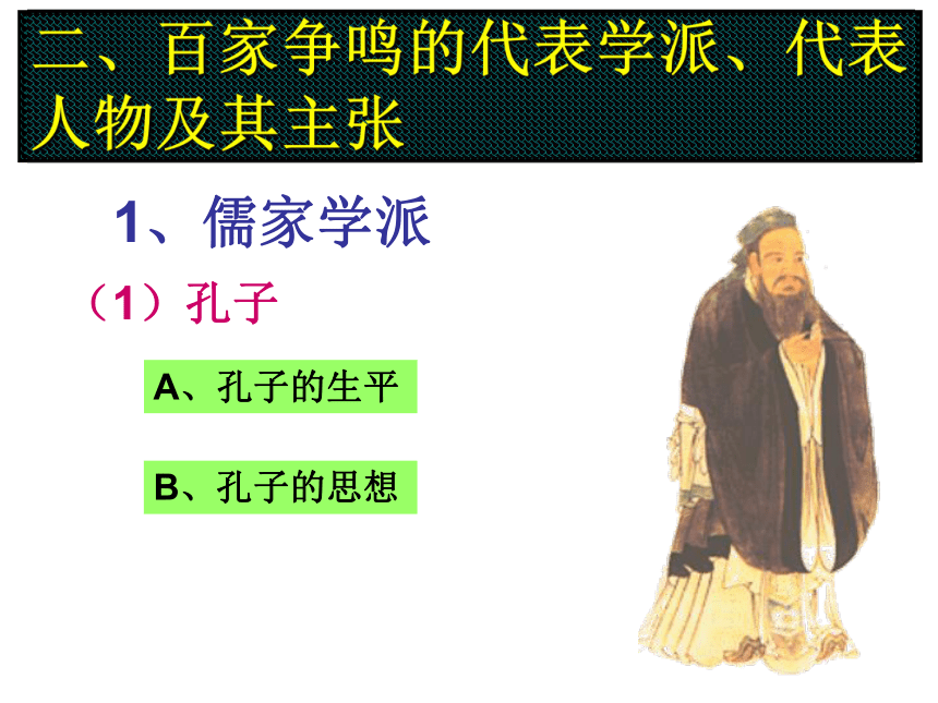 人教版必修3第1课“百家争鸣”和儒家思想的形成（共25张PPT）