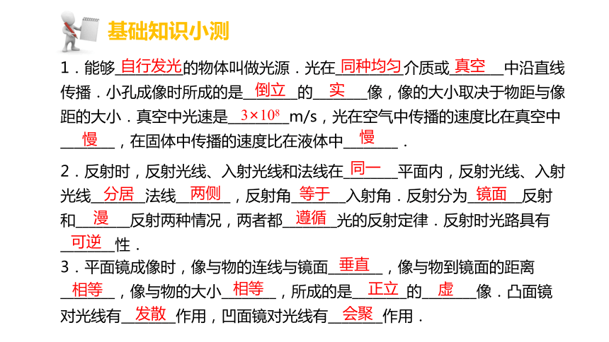 2017广东中考人教版物理课件-第四章 光现象 （共24张PPT）