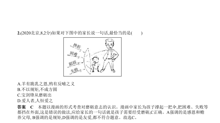 道德与法治中考复习北京专用 专题二　自尊自信课件（90张PPT）