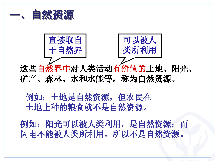 人教版八年级地理上册  3.1 自然资源的基本特征 课件（26张PPT）