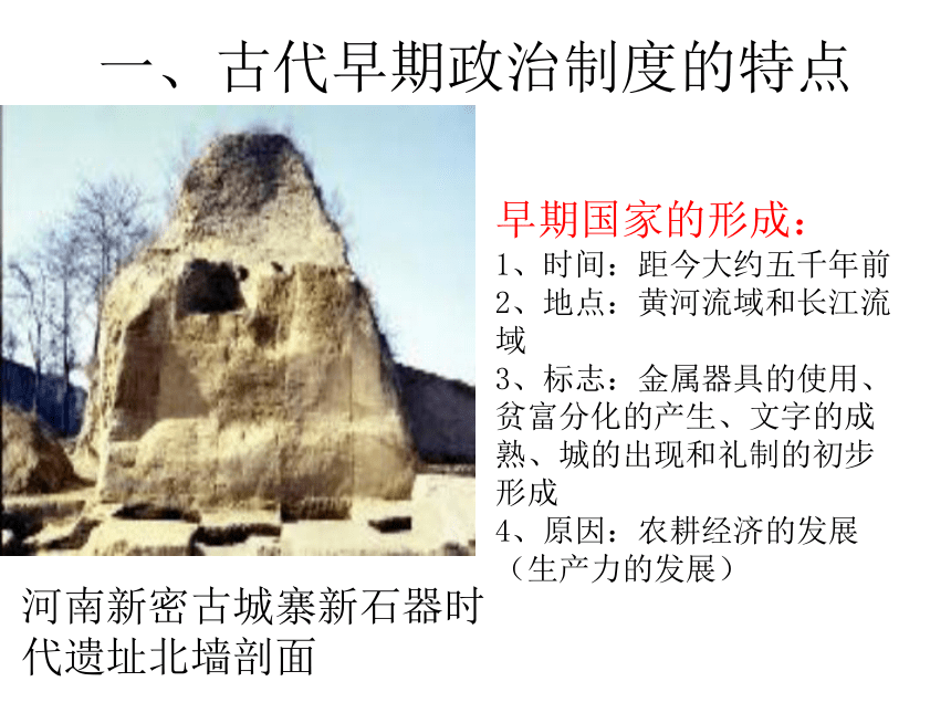 人民版高中历史必修一专题一第一课中国早期政治制度的特点（共22张ppt）