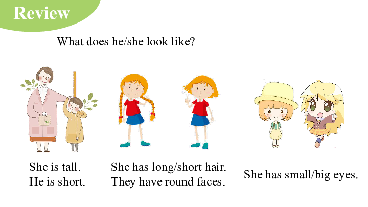 Unit 1  What does she look like ？Part C-D课件（共26张PPT)