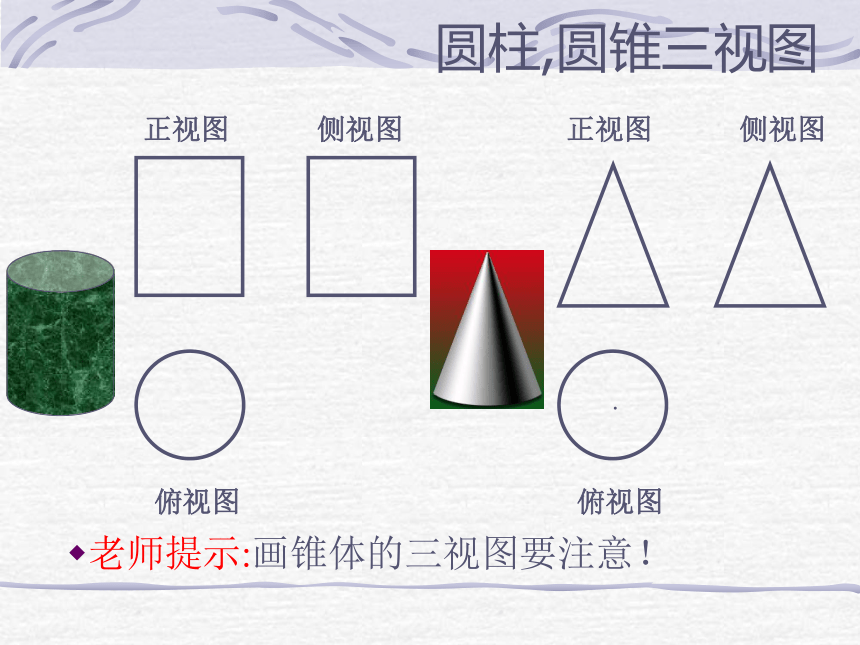 山东省泰安市泰山区泰前中学青岛版九年级数学下册课件8.3 三视图的画法 课件