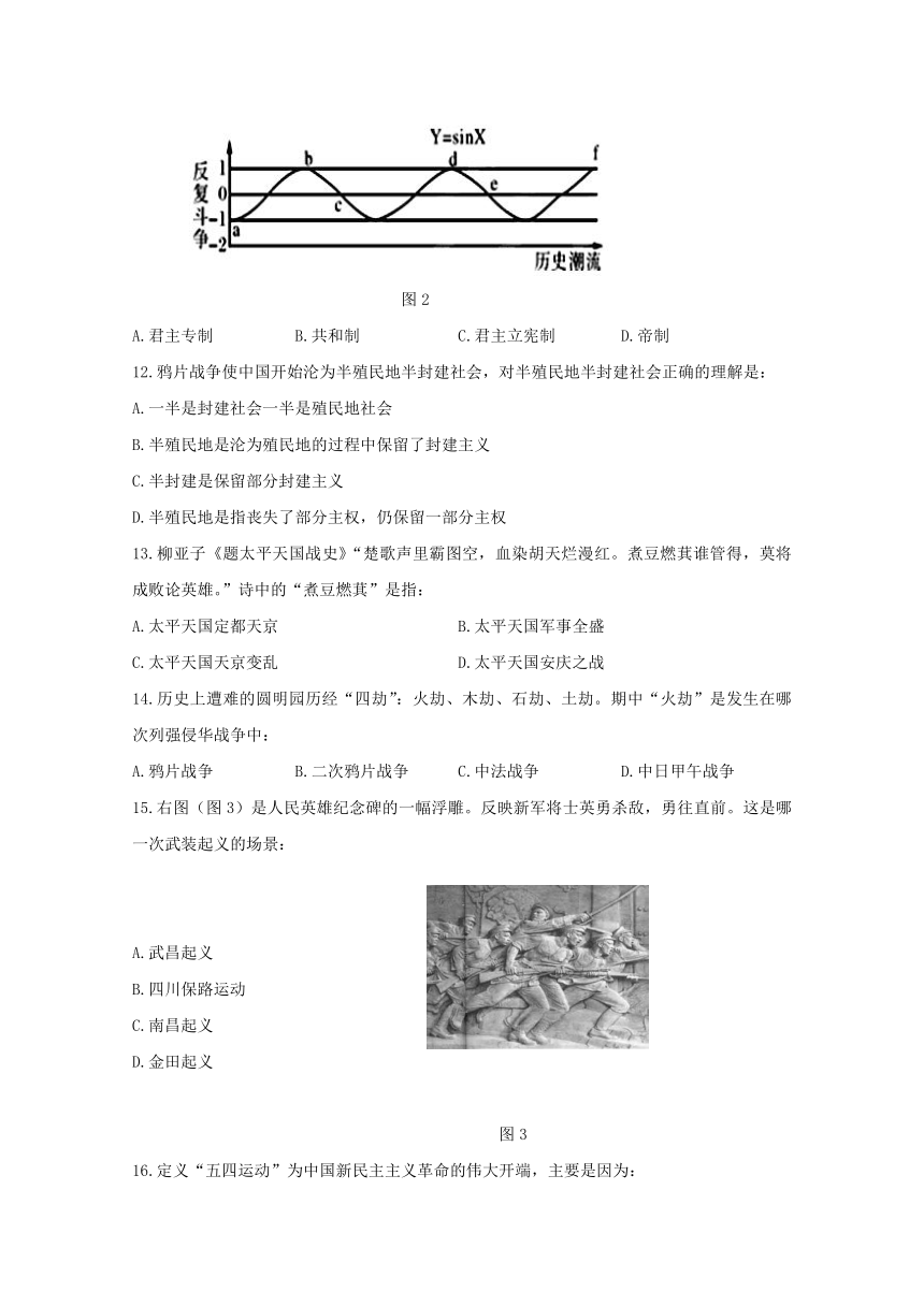 辽宁省抚顺市六校联合体2017-2018学年高一上学期期末考试历史试题 Word版含答案