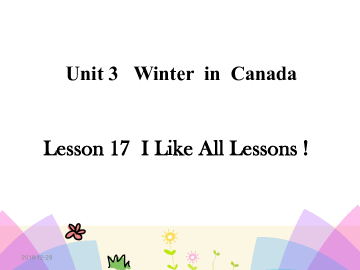Lesson17 I like all seasons 课件 (共24张PPT)无音视频