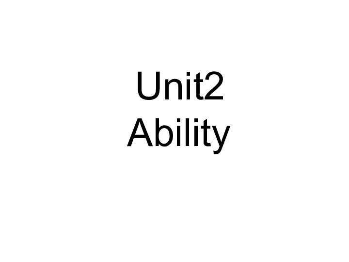 Unit 2 Ability 课件 (共17张PPT)