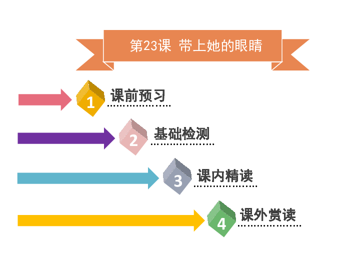 人教部编版七年级语文下册第23课 带上她的眼睛课件 (共20张PPT)