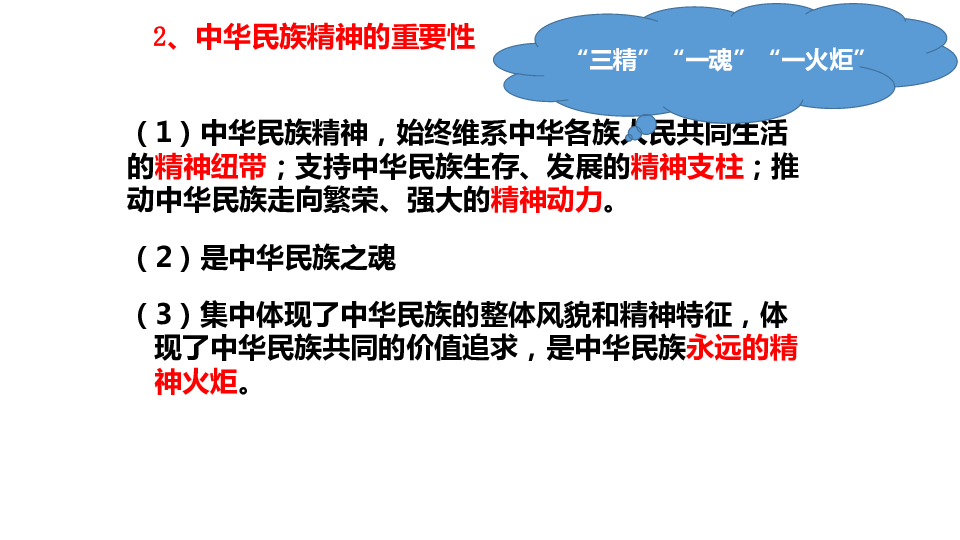 人教版高中政治必修三7.1永恒的中华民族精神 （共25张PPT）