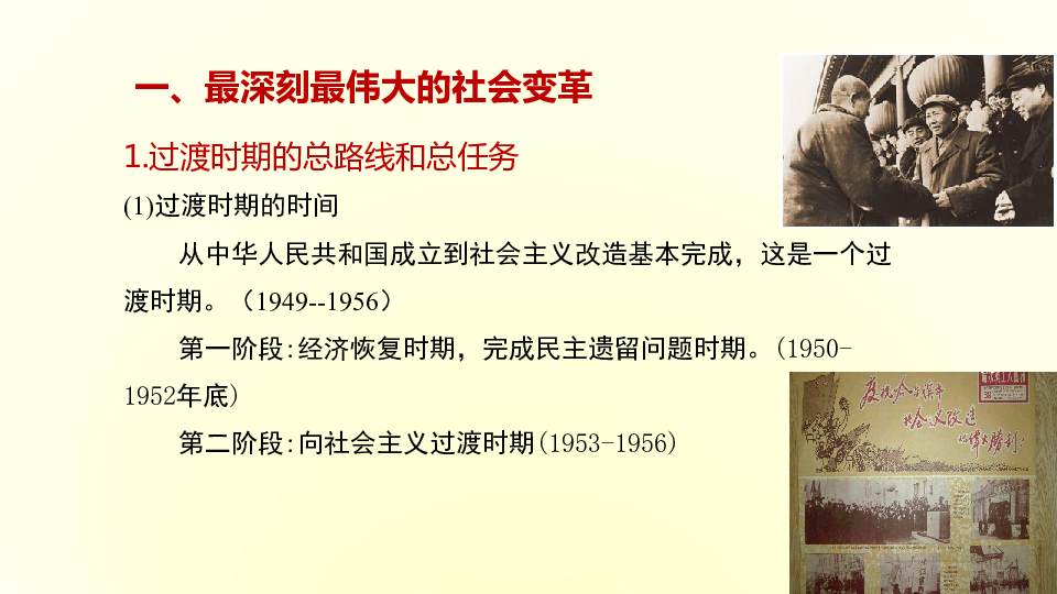 部编版高中政治必修1中国特色社会主义2.2  社会主义制度在中国的确立课件（2）26张PPT