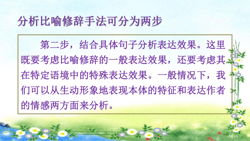 部编版语文中考语文复习 001分析比喻修辞手法及其表达效果  课件（共13张ppt）