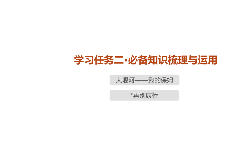 高中语文统编版（部编版）选择性必修下册 6 《大堰河——我的保姆》《 再别康桥》课件（134张PPT）