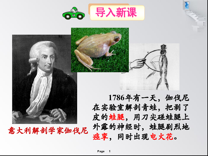 第二节 化学能与电能       (共48张ppt)意大利解剖学家伽伐尼