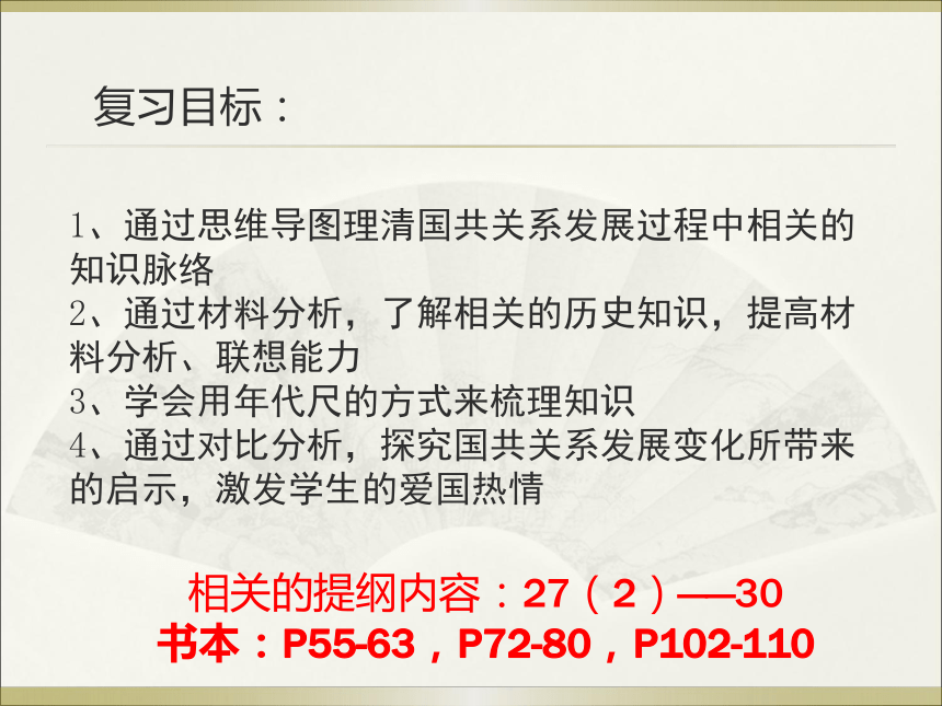 探究国共关系的风雨历程 课件