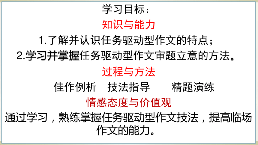 任务驱动型作文审题立意 课件（80张PPT）