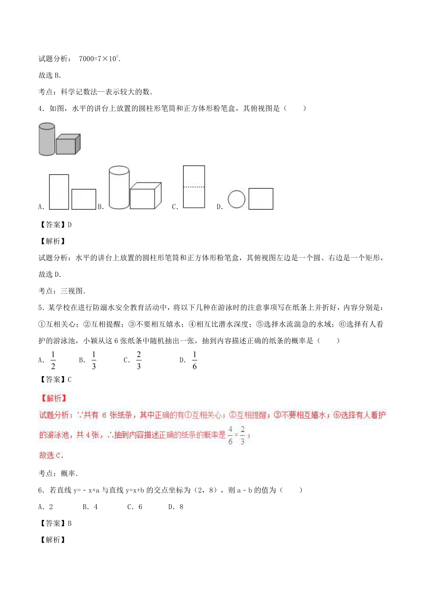 贵州省贵阳市2017年中考数学试题（word解析版）