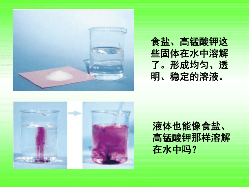 3、液体之间的溶解现象  课件