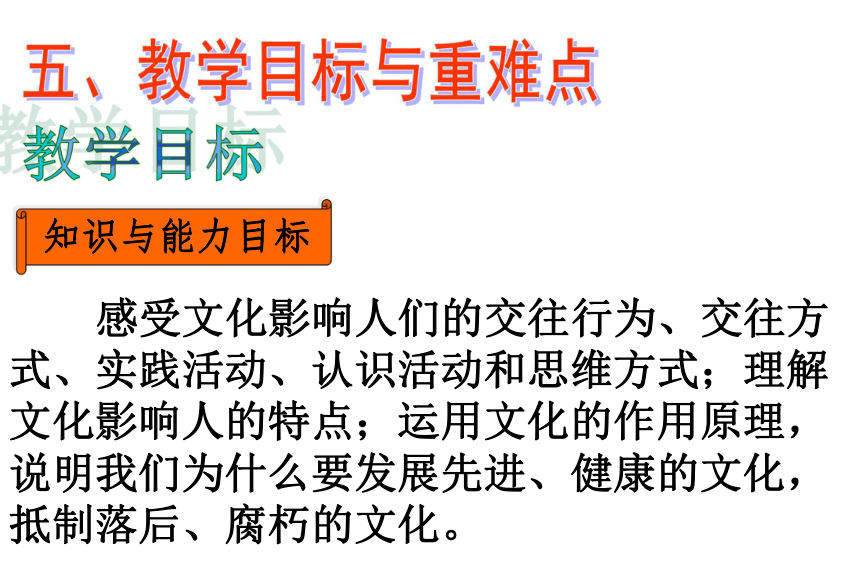 《感受文化的影响》说课课件 杨波龙26张PPT