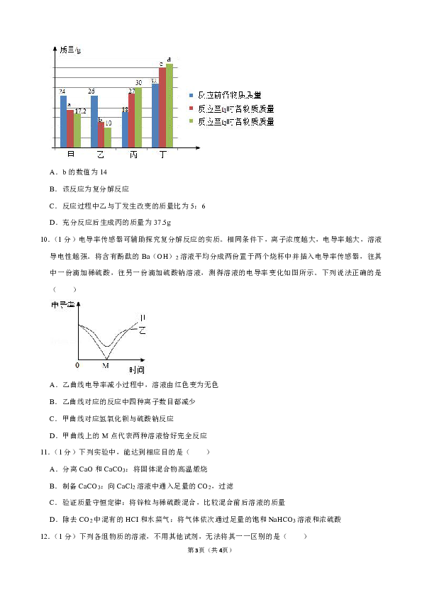 2019-2020学年河南省洛阳市洛宁县九年级第三次月考化学试卷（解析版）