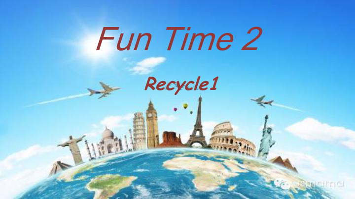 人教精通版（三年级起点）五年级上册英语  Fun time 2 Recycle 1 课件（23张PPT）