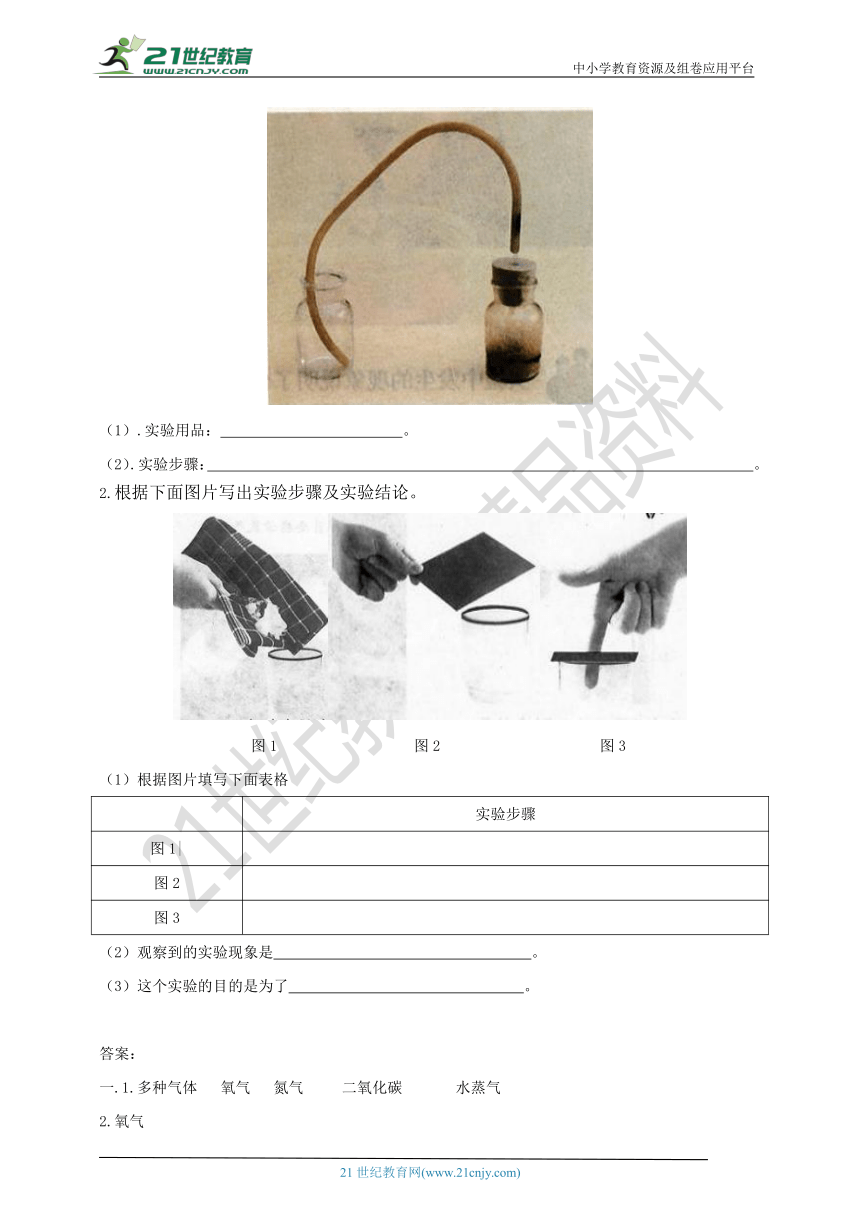 1.3《空气中有什么》 练习