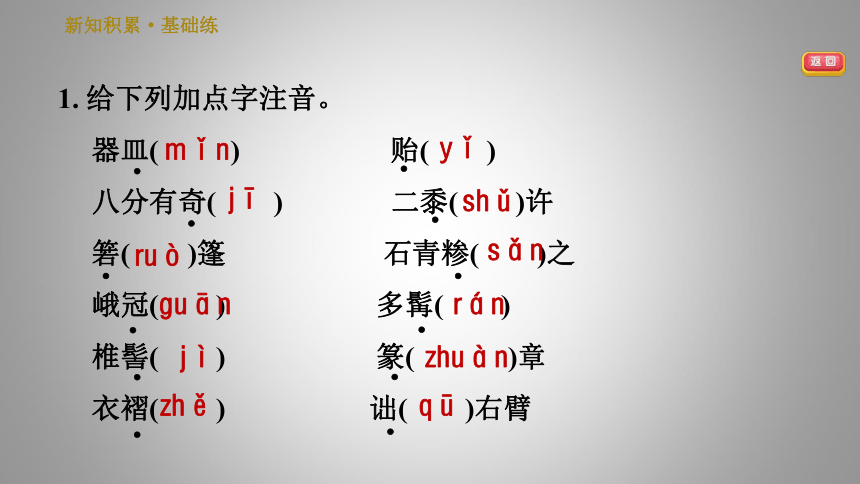 人教版八年级下册语文习题课件 11.核舟记  （25张ppt）