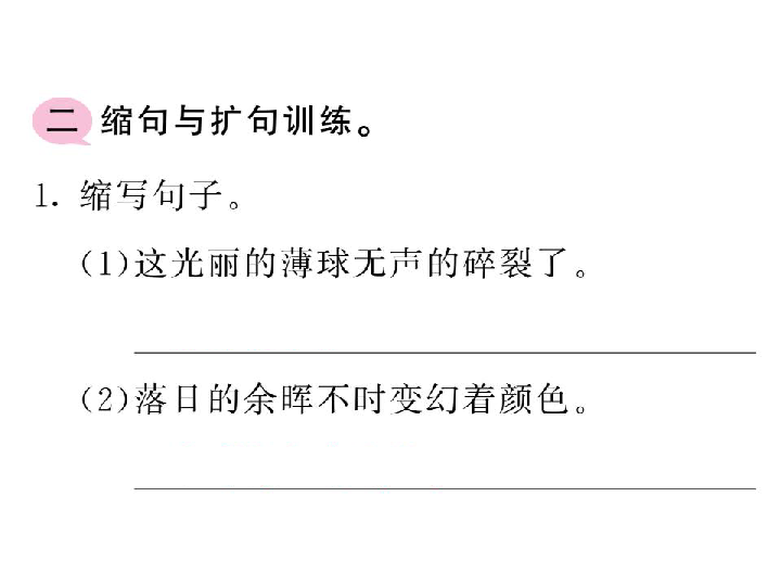 三年级下册(2018部编）期末复习小专题：专题2句子习题课件（13张PPT)