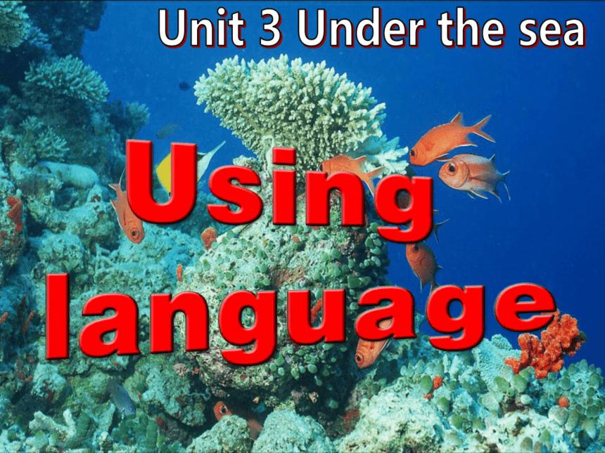 人教 选修7 unit3 Using Language  Under the sea(共32张PPT)
