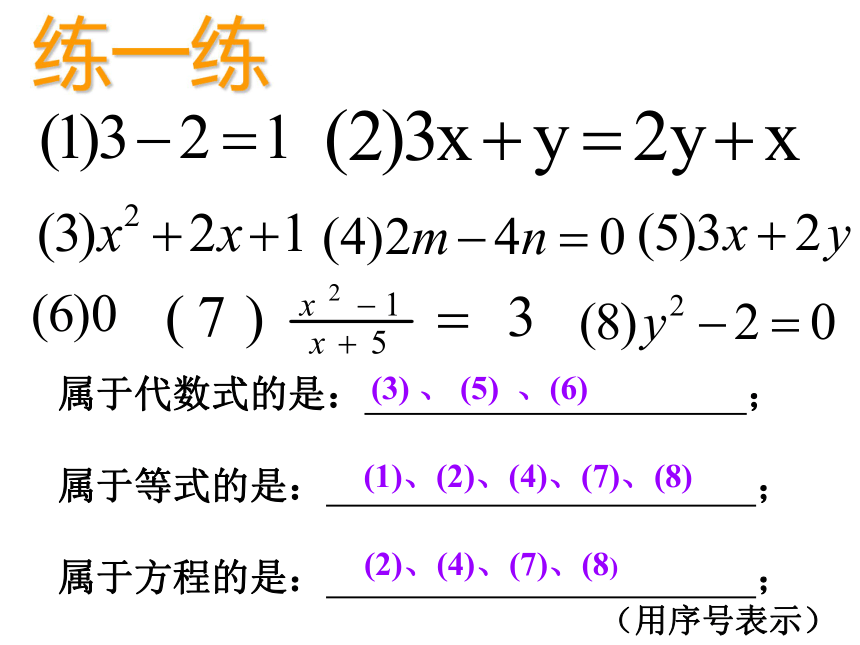 6.1 从实际问题到方程 课件