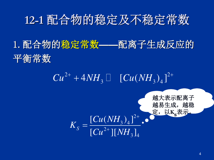 2020-2021学年高中化学竞赛第十二章 配位平衡课件（34张ppt）