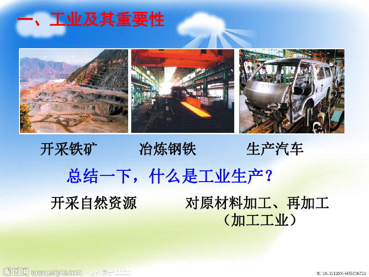 八年级地理人教版上册课件：4.3工业（共23张PPT）