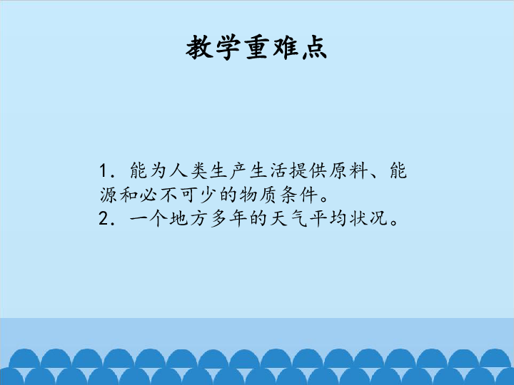六年级下册科学课件-4.1气候资源-北京课改版(共13张PPT)