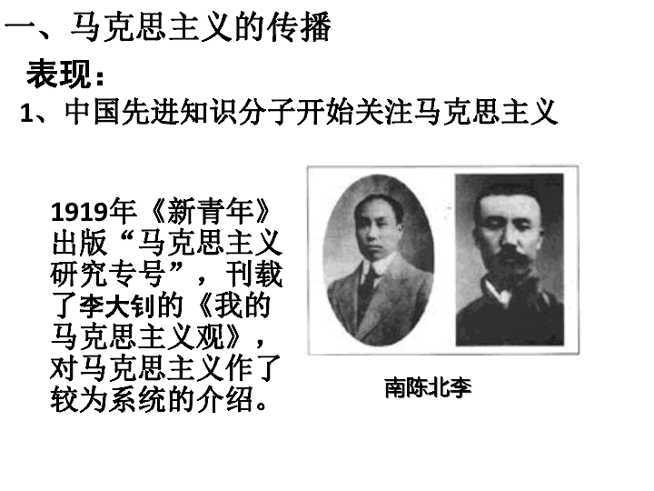人教部编版历史 八年级上册 第14课中国共产党诞生共20张PPT