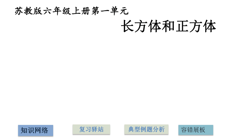 苏教版数学六上长方体和正方体复习课件（36页）