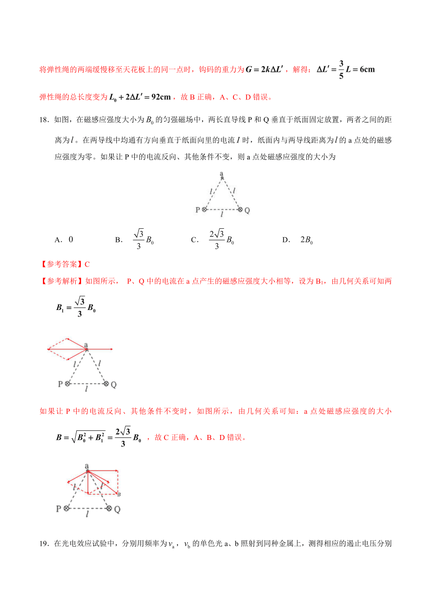 2017年高考新课标Ⅲ卷-理综物理试题解析（参考版）