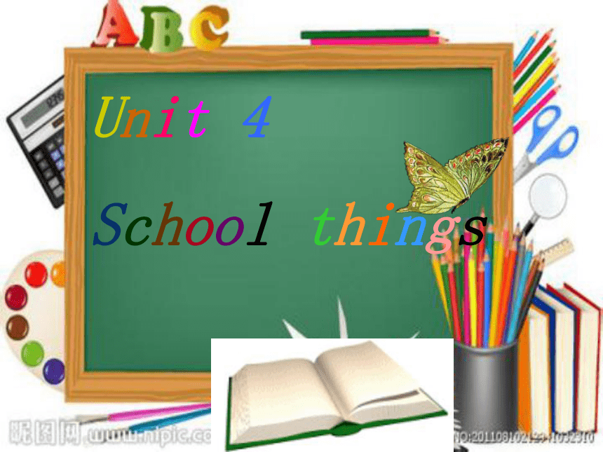 英语一年级上新蕾快乐《Unit 4 School things》课件