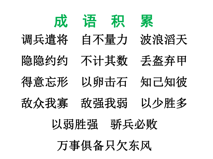 语文S版语文六年级上册第28课《赤壁之战》课件