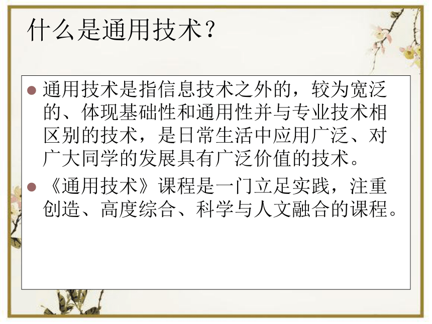 高中通用技术-----第一章走进技术世界课件