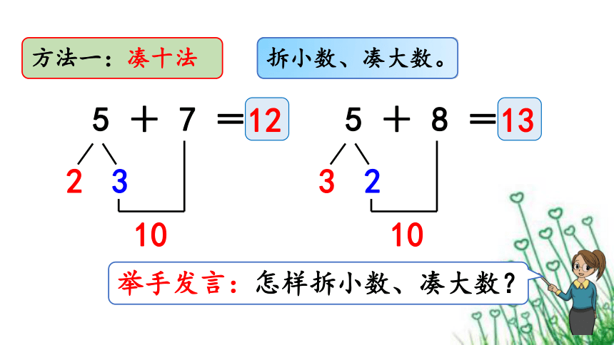 人教版数学一年级上册8.6  5、4、3、2加几 课件（15张PPT）