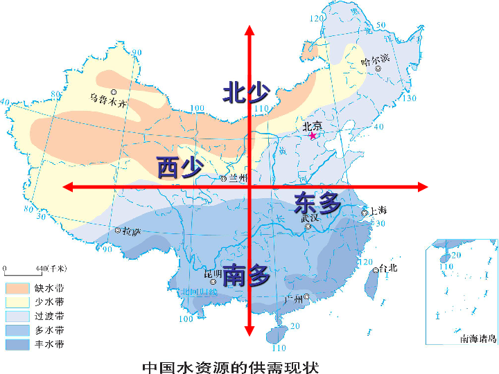 我国淡水资源分布图图片