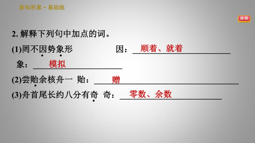 人教版八年级下册语文习题课件 11.核舟记  （25张ppt）