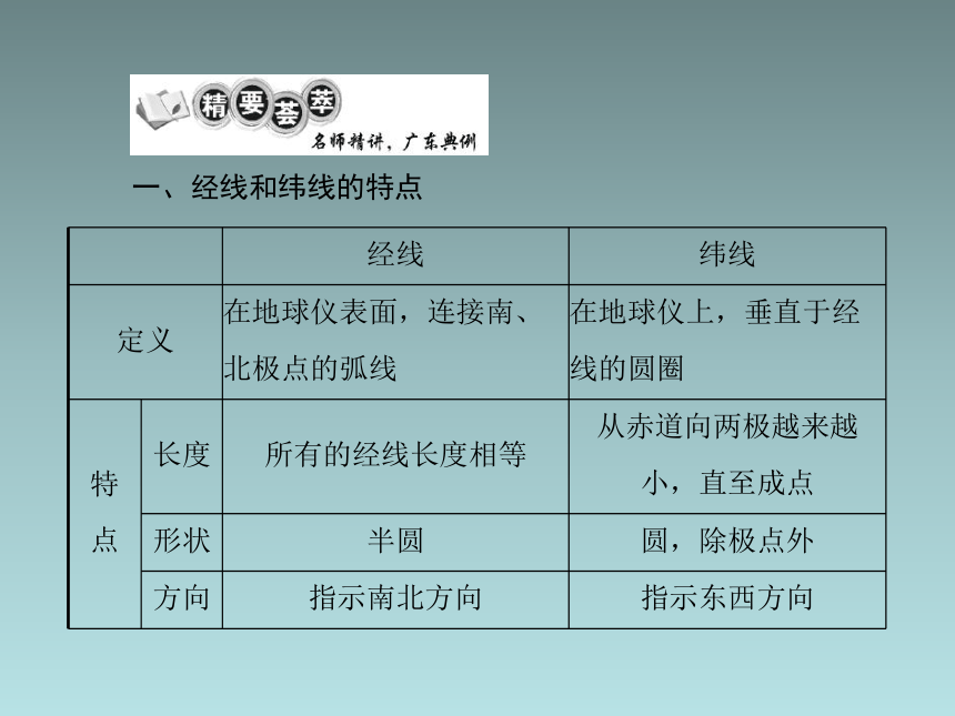 地理：1.2《地球仪》一课一练（粤教版七年级上）