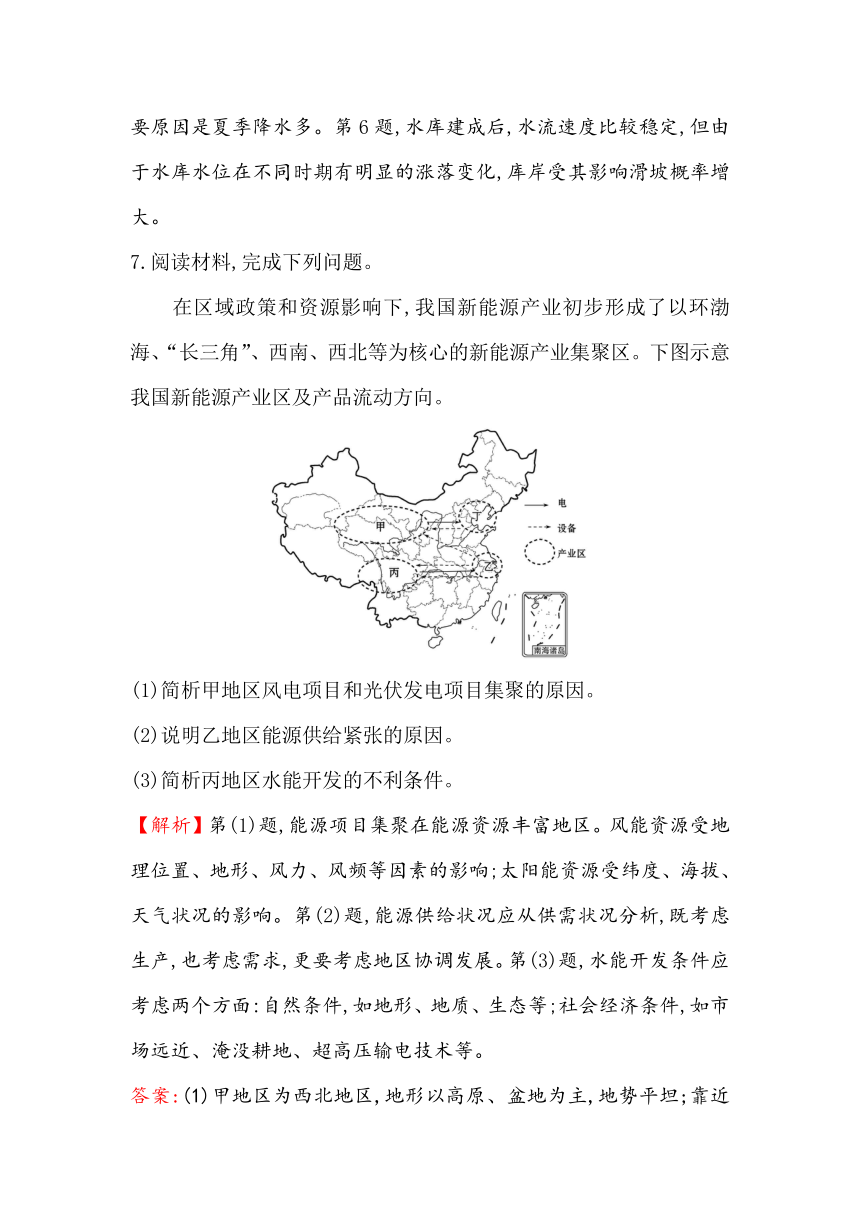 2019届高三一轮复习地理（人教版）课时提升作业 十四 4.3自然资源与人类活动、自然灾害对人类的危害 Word版含解析