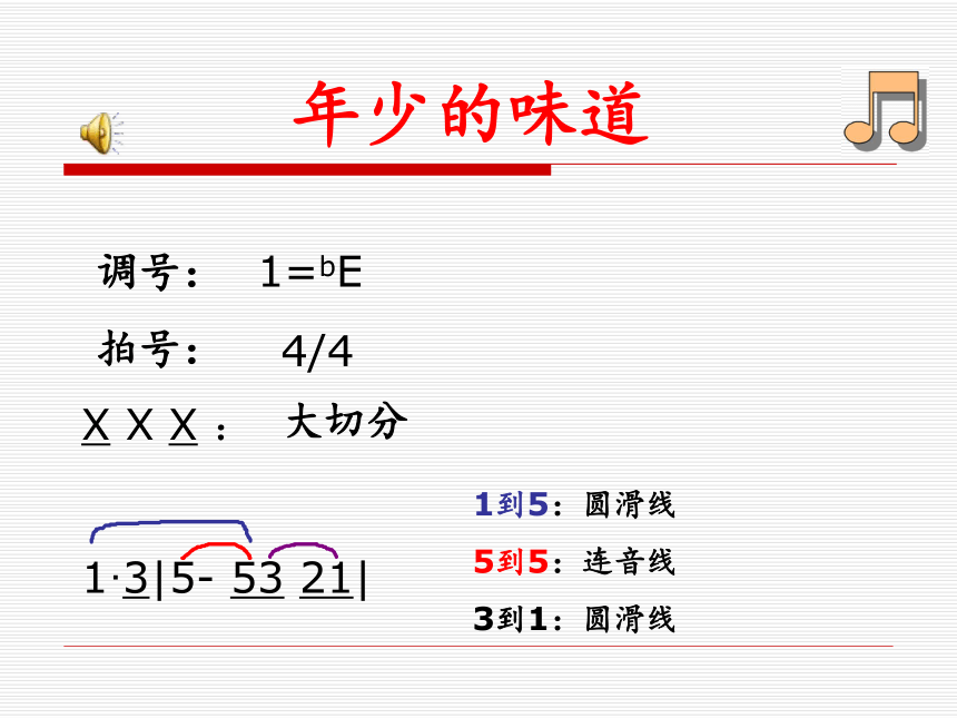 光荣少年 年少的味道课件