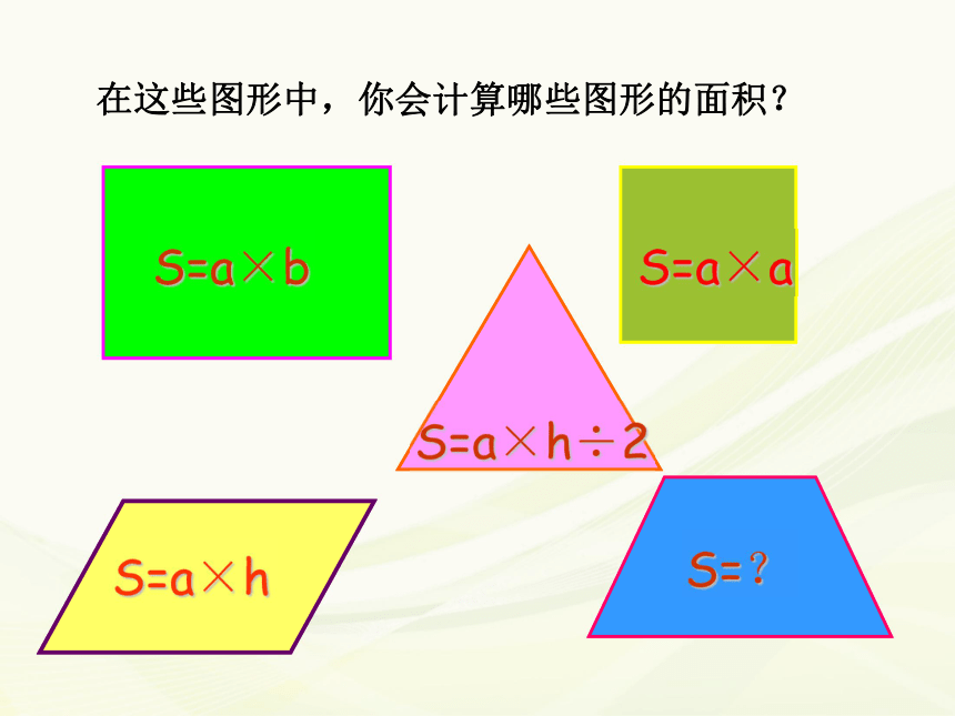 数学五年级上人教版版6.3 梯形的面积课件（12张）