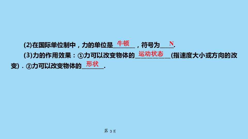 2020年中考物理总复习课件：力(共45张PPT)