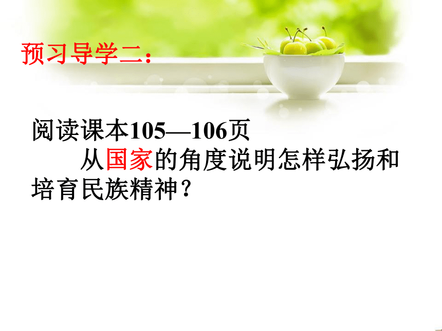 鲁教版九年级思想政治9.2《高擎民族精神的火炬》课件