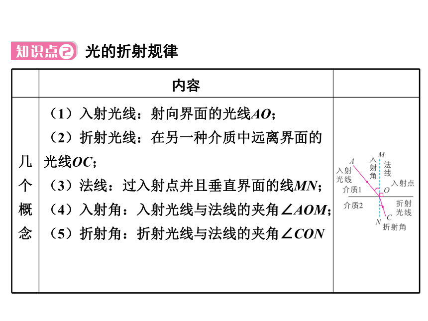 北师大版初中物理八年级上册：5.4《光的折射》课件