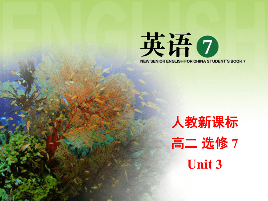 人教 选修7 unit3 Using Language  Under the sea(共32张PPT)