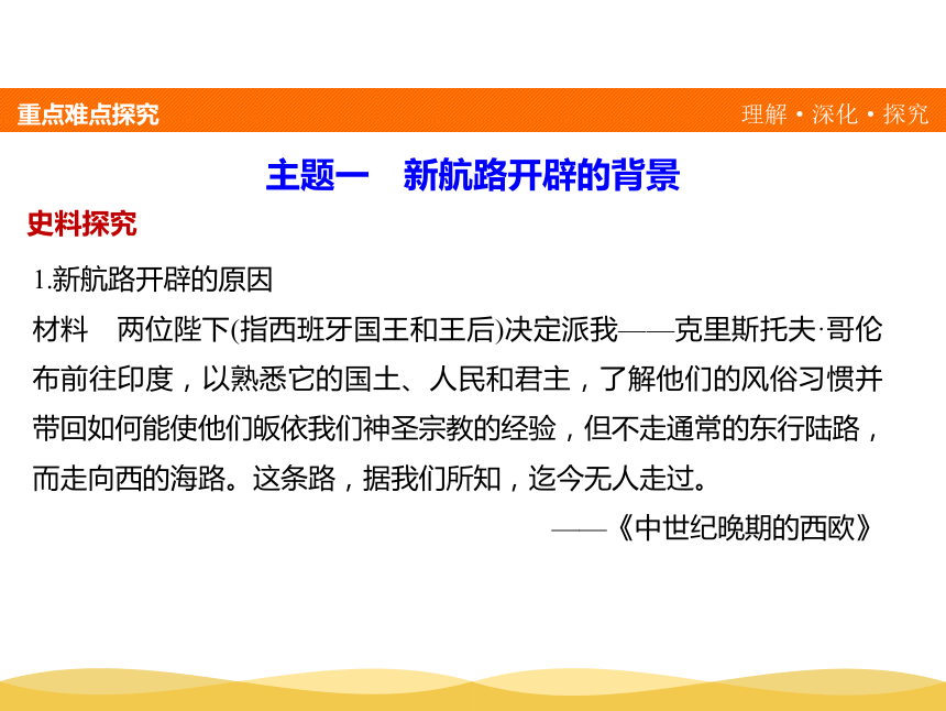 吉林省梅河口五中历史人教版必修二 第二单元第5课开辟新航路 课件
