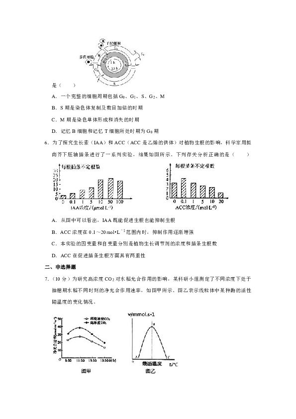 2019年甘肃省临夏州和政县高考生物模拟试卷（3月份,含解析）